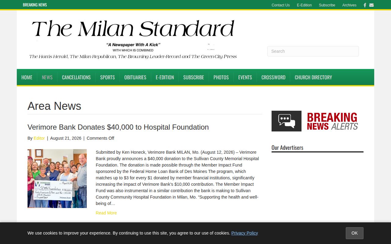 Sullivan County crime-news record source at The Milan Standard